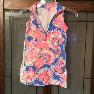 Lilly Pulitzer Kids Floral Dress in Blue and Pink